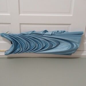 XOXO Asymmetrical Blue Draped Dress